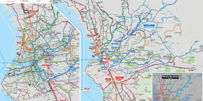 मार्सिले बस मार्ग नक्शा