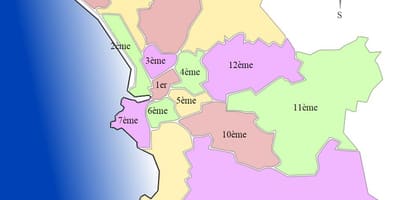 नक्शे के मार्सिले arrondissement